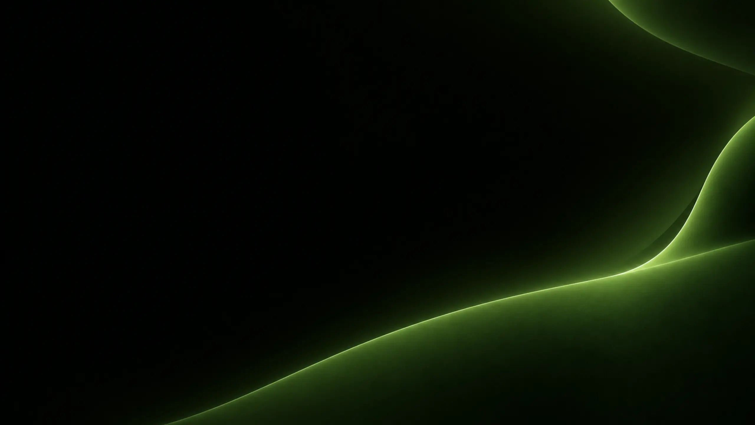 Glowing green pear form